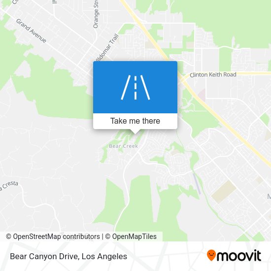 Bear Canyon Drive map