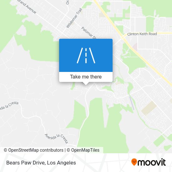 Bears Paw Drive map