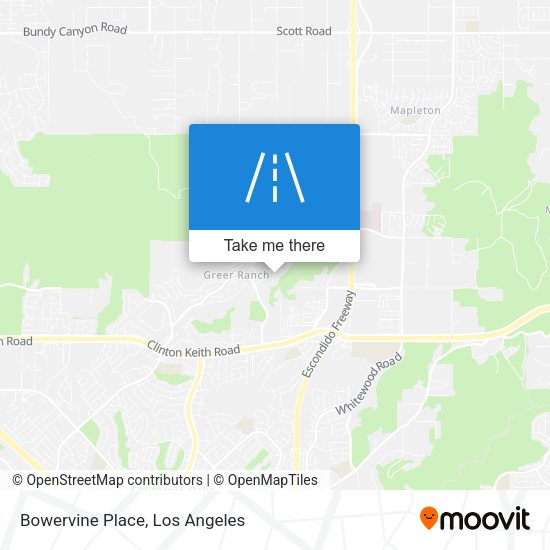 Mapa de Bowervine Place