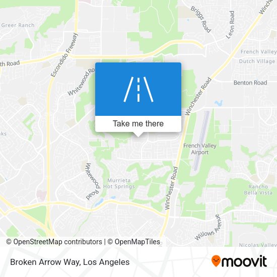 Broken Arrow Way map