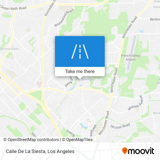 Mapa de Calle De La Siesta