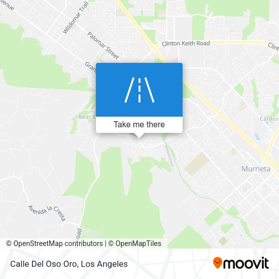 Mapa de Calle Del Oso Oro