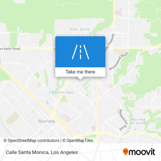 Calle Santa Monica map