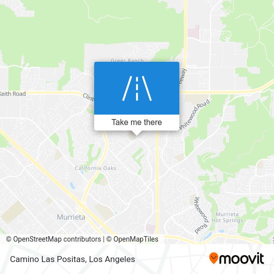 Camino Las Positas map