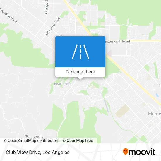 Club View Drive map