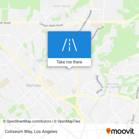 Coliseum Way map