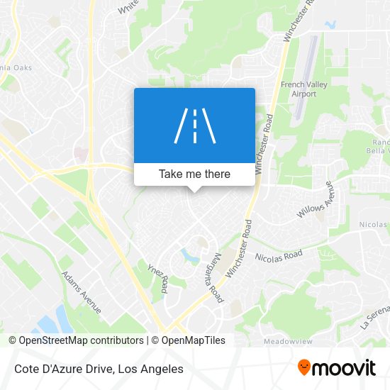 Cote D'Azure Drive map