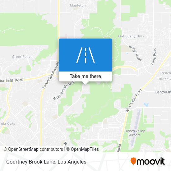 Mapa de Courtney Brook Lane