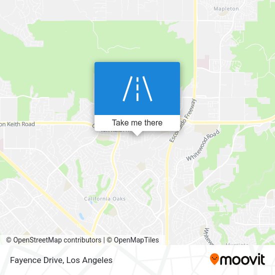 Mapa de Fayence Drive