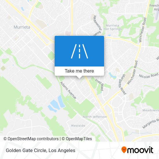 Golden Gate Circle map