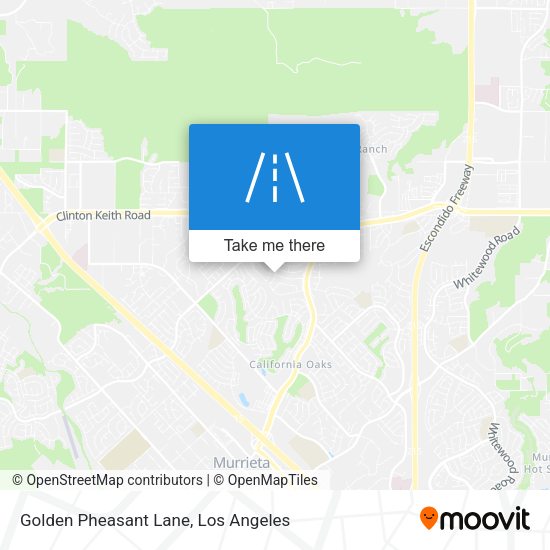 Golden Pheasant Lane map