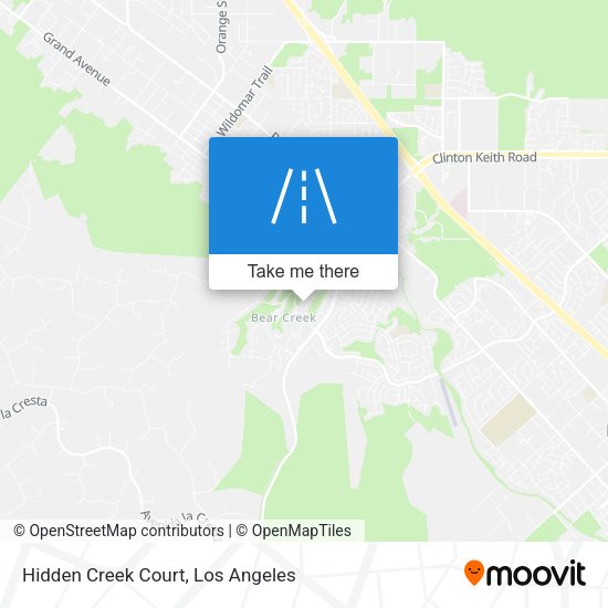Hidden Creek Court map