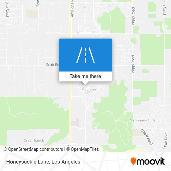 Honeysuckle Lane map