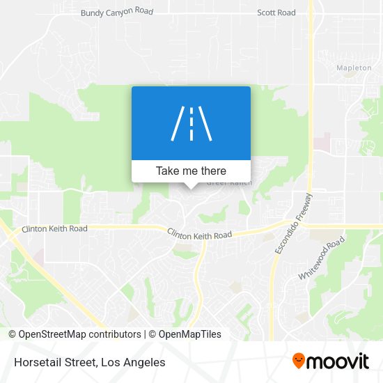 Horsetail Street map