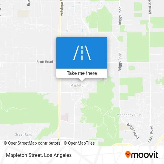 Mapleton Street map