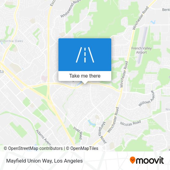 Mayfield Union Way map