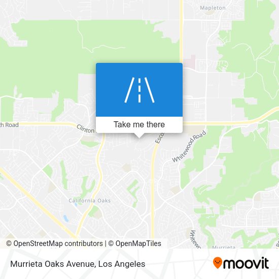 Murrieta Oaks Avenue map