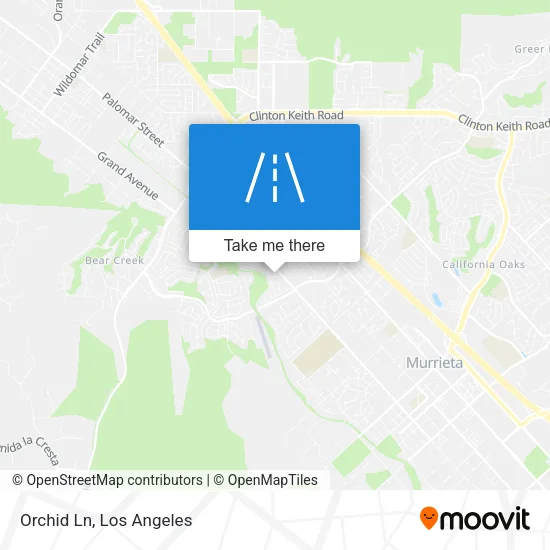 Orchid Ln map