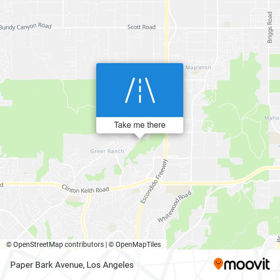 Paper Bark Avenue map