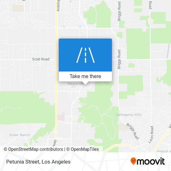 Mapa de Petunia Street