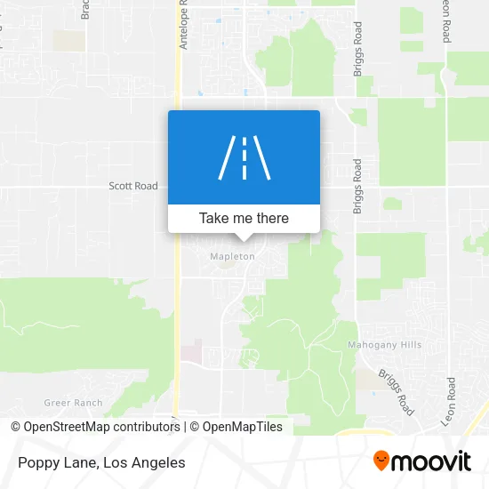 Mapa de Poppy Lane