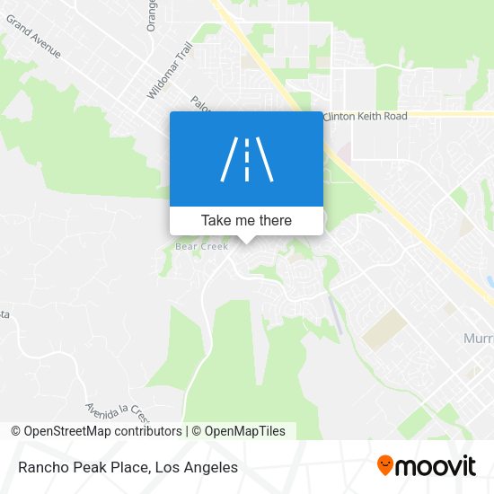 Rancho Peak Place map