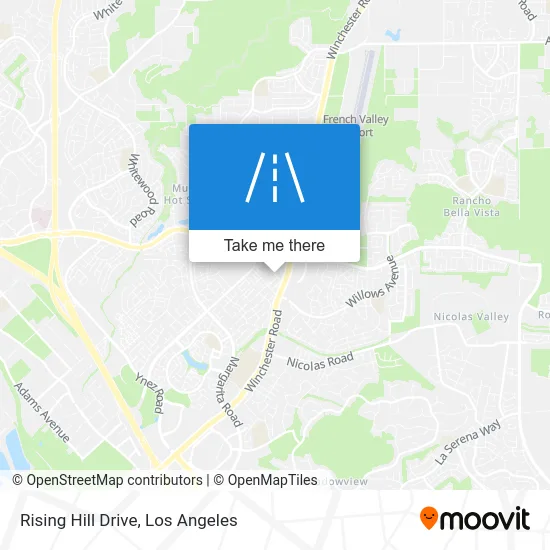 Rising Hill Drive map