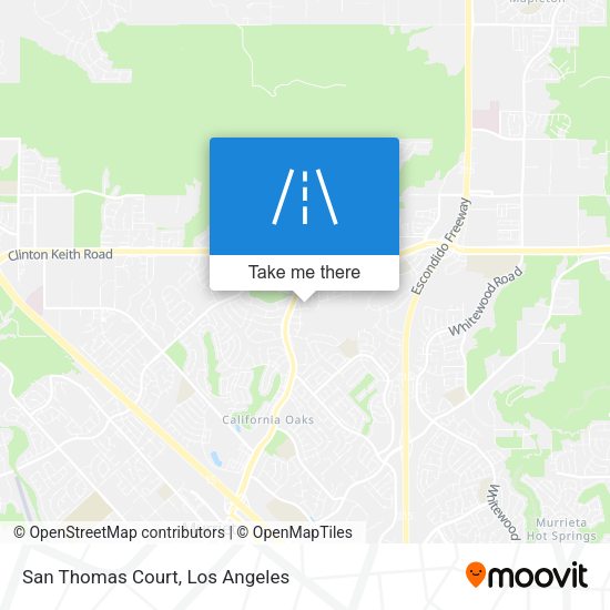 Mapa de San Thomas Court