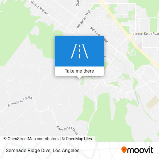 Serenade Ridge Dive map