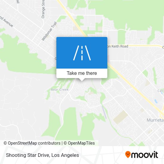 Shooting Star Drive map