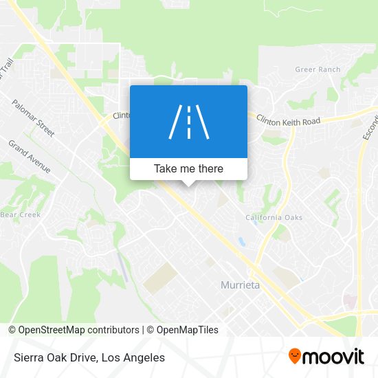 Sierra Oak Drive map