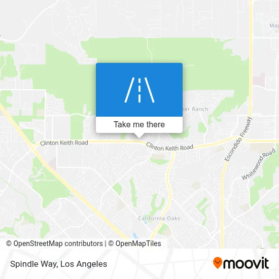 Spindle Way map