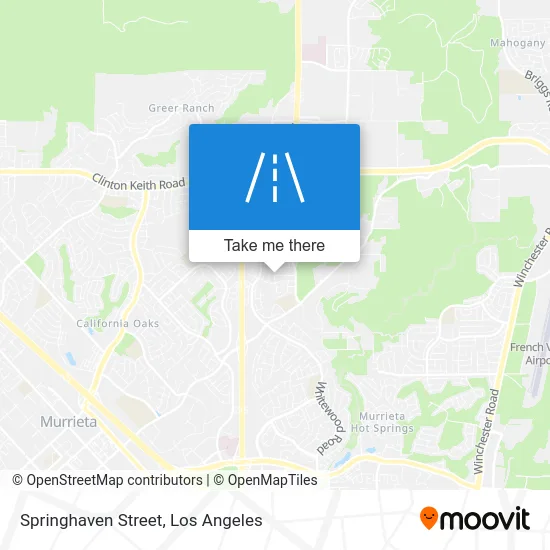 Springhaven Street map