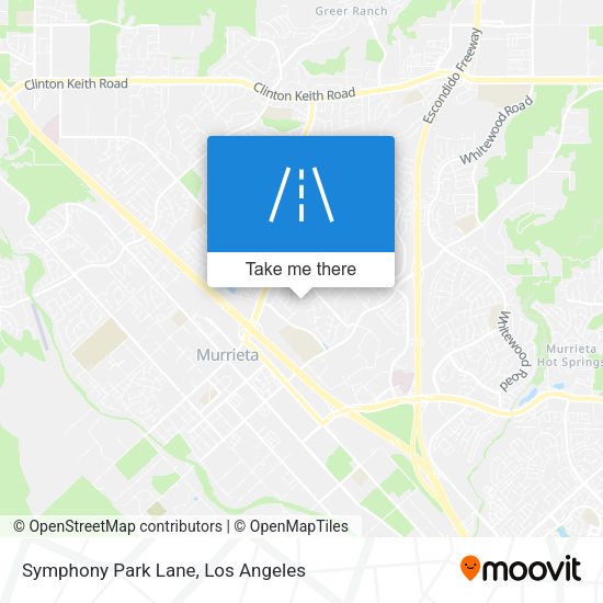 Symphony Park Lane map
