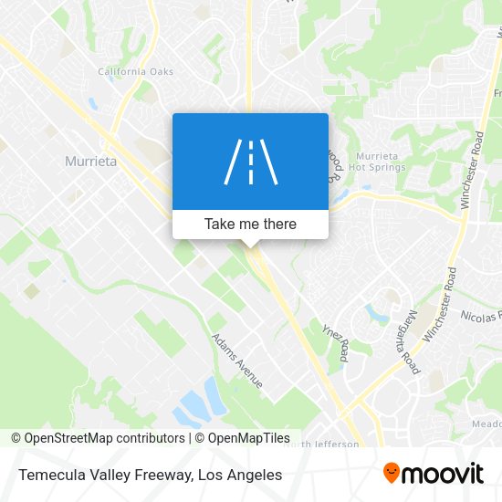 Mapa de Temecula Valley Freeway