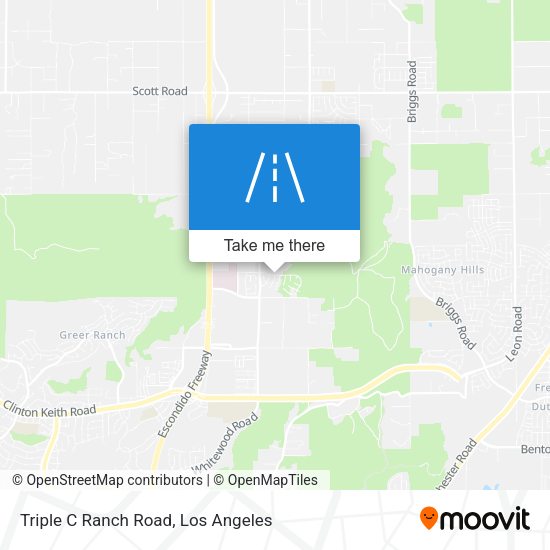 Triple C Ranch Road map