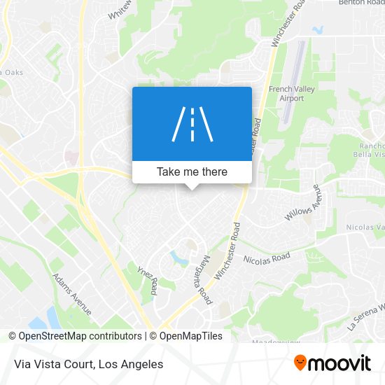 Via Vista Court map