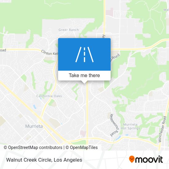 Walnut Creek Circle map