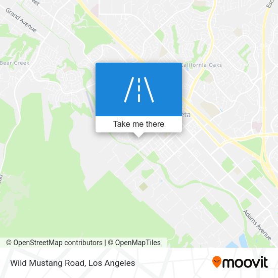Mapa de Wild Mustang Road