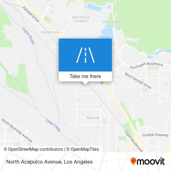 North Acapulco Avenue map