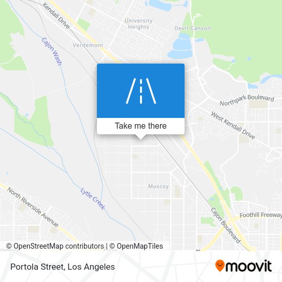 Mapa de Portola Street