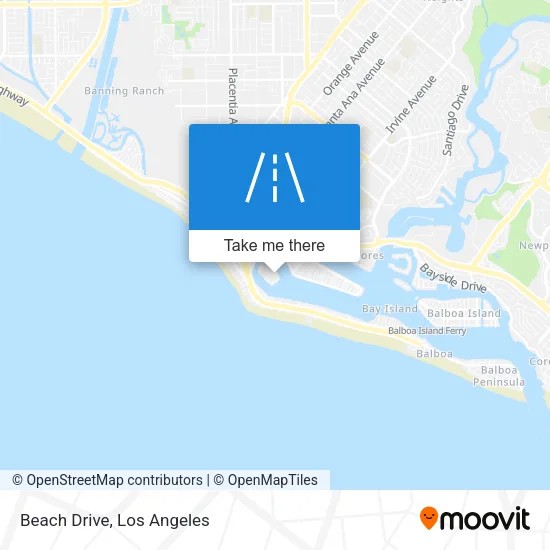 Beach Drive map