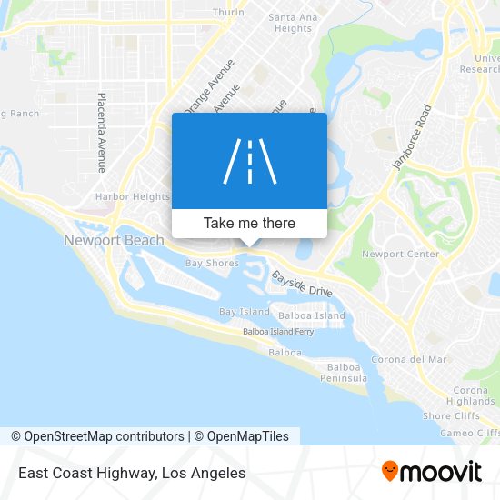 Mapa de East Coast Highway