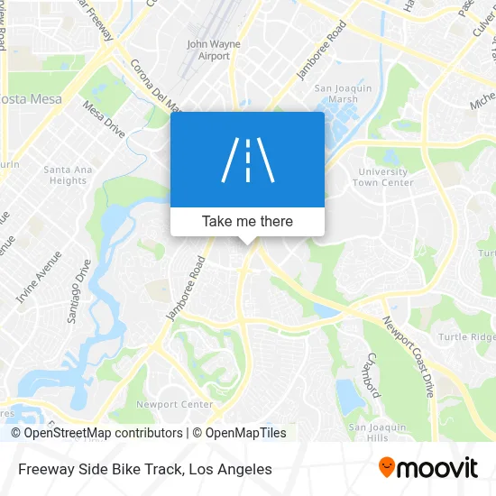 Freeway Side Bike Track map