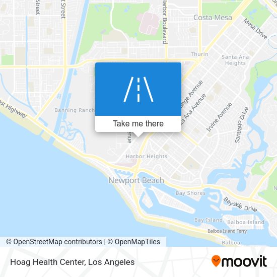 Hoag Health Center map