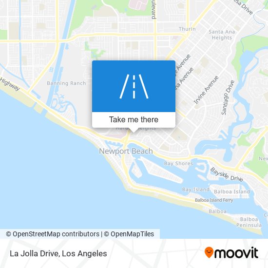 La Jolla Drive map