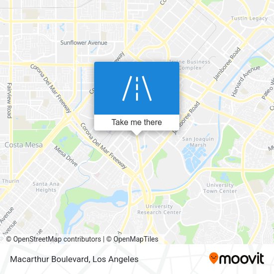 Macarthur Boulevard map