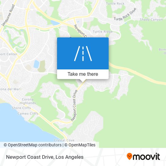 Newport Coast Drive map