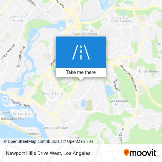 Newport Hills Drive West map