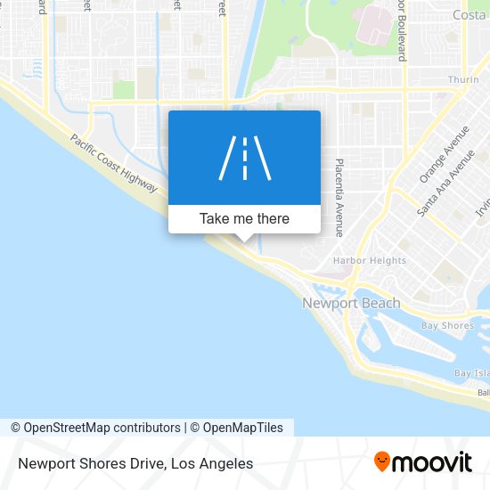 Newport Shores Drive map